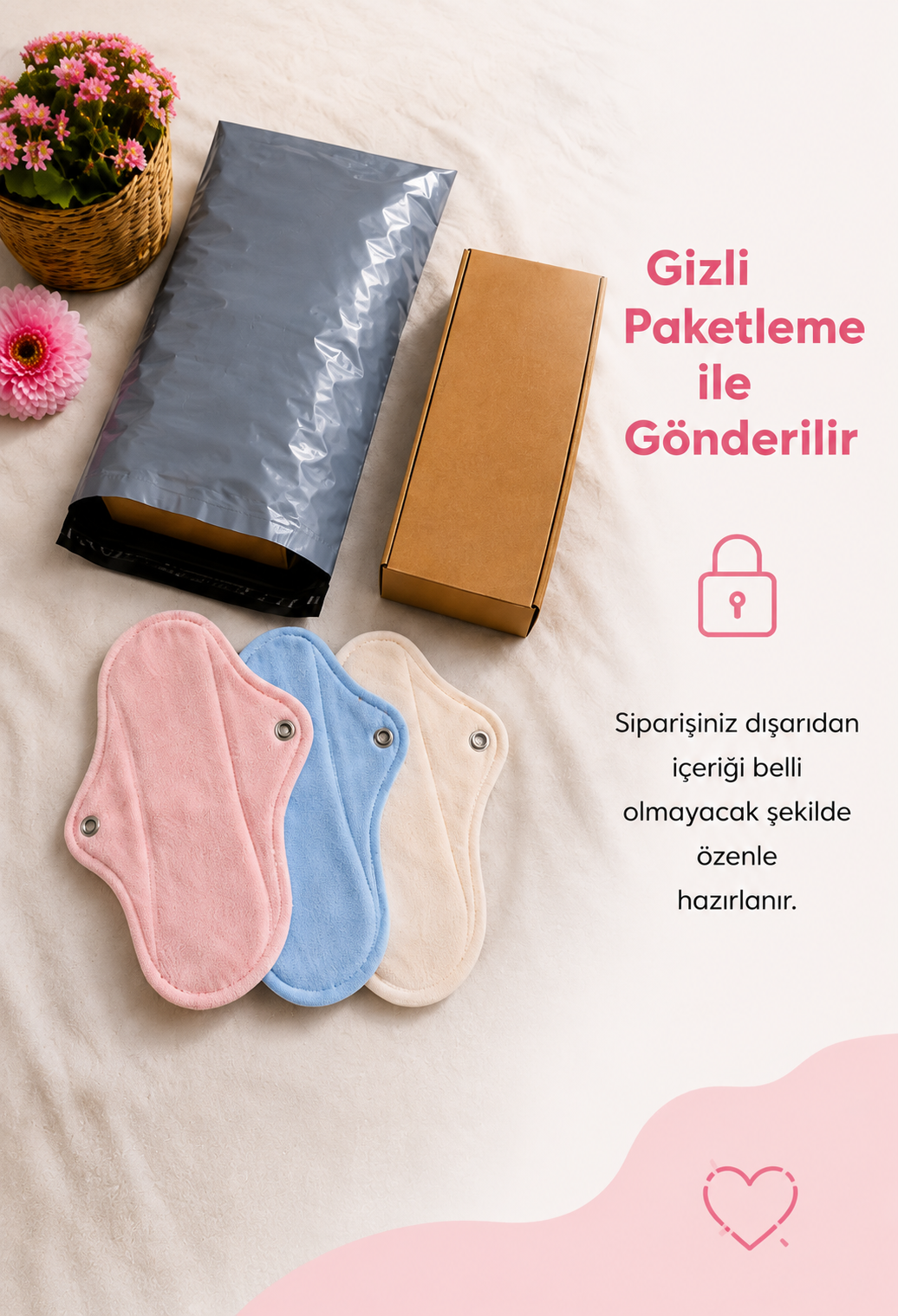 Doğal Ped | %100 Doğal Hijyenik ve Yıkanabilir Bambu Ped