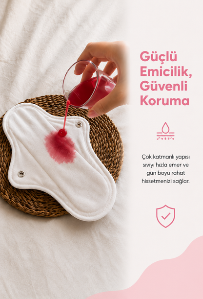 Doğal Ped | %100 Doğal Hijyenik ve Yıkanabilir Bambu Ped