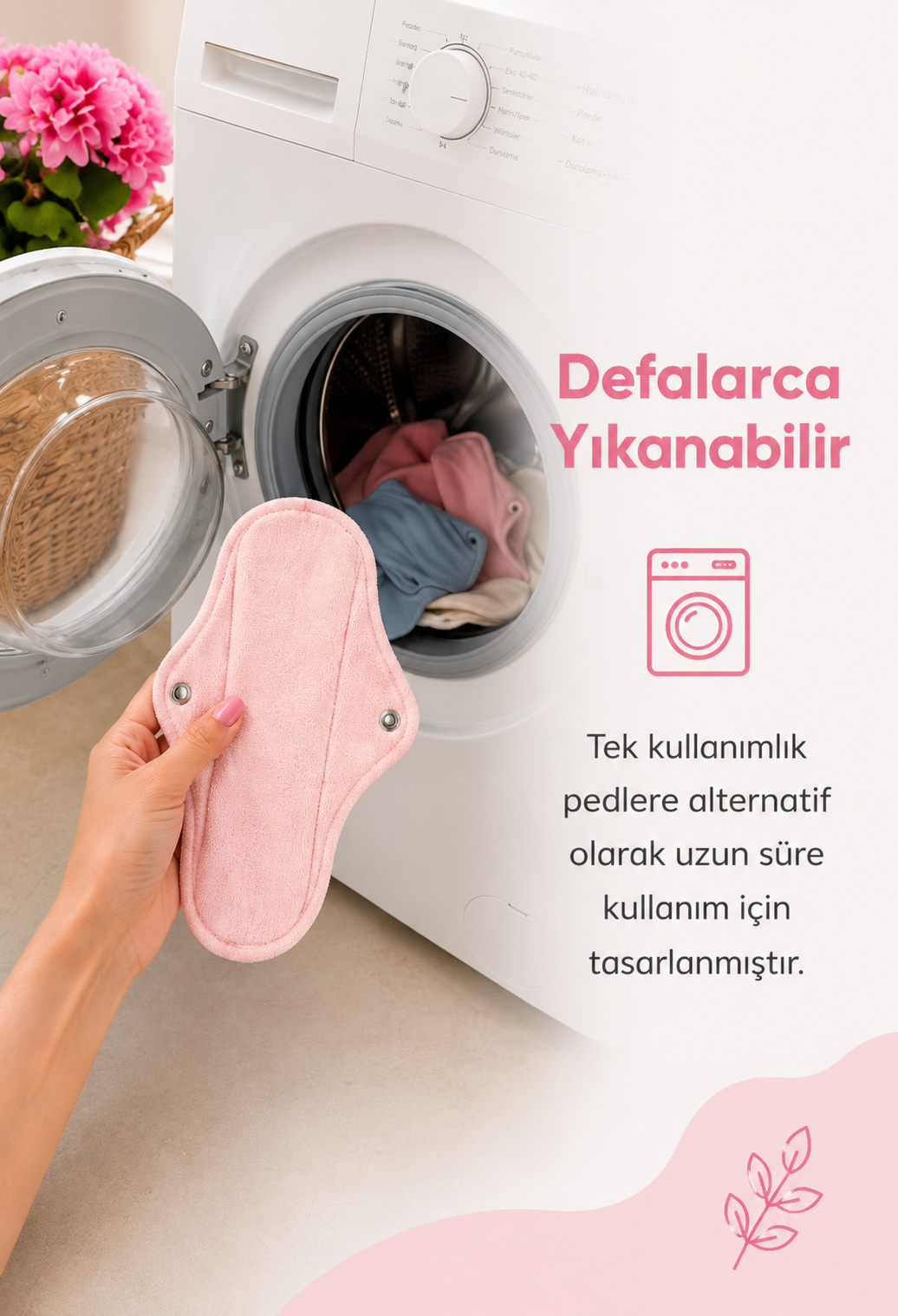 Doğal Ped | %100 Doğal Hijyenik ve Yıkanabilir Bambu Ped